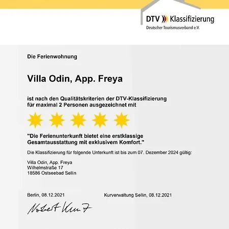 Ostseebad, Sellin, Ruegen, Villa Odin Sellin (Rugen)